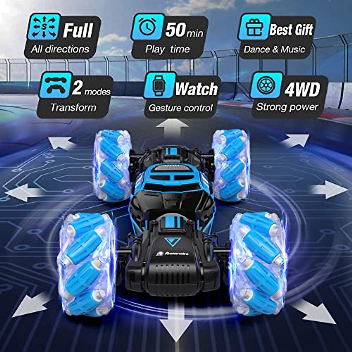 Gesture Sensing RC Stunt Car.