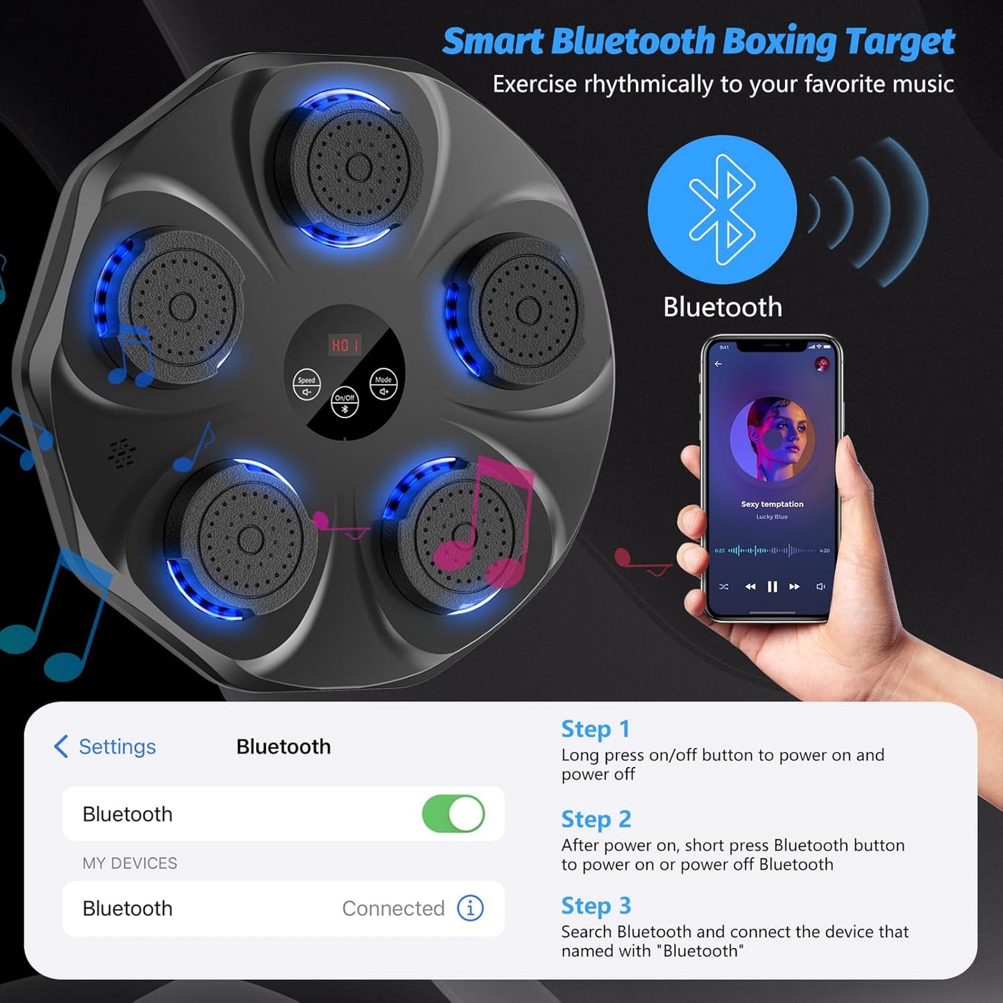 The Electronic Musical Boxing Trainer.