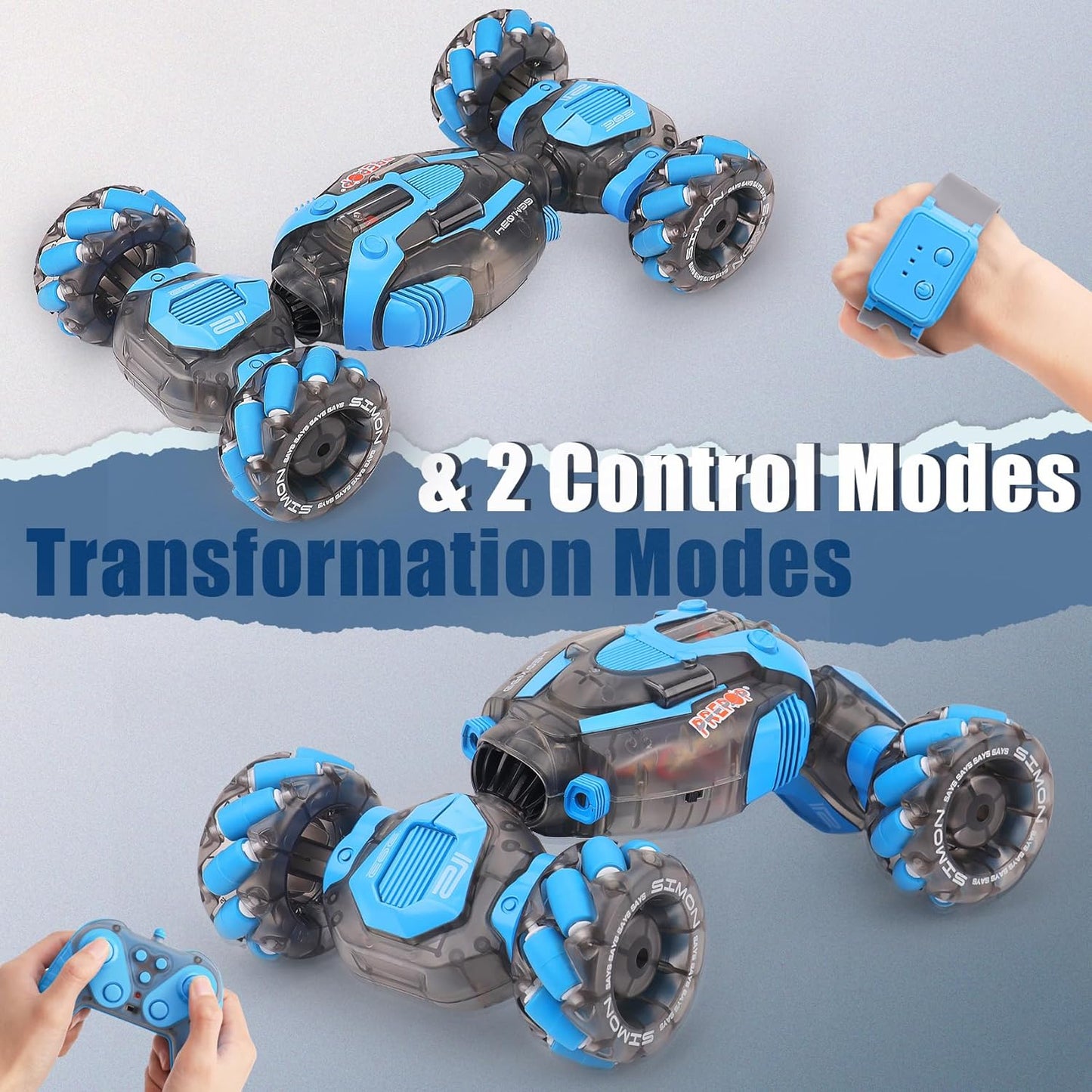 The 8-Wheel Gesture-Sensing RC Stunt Dog.