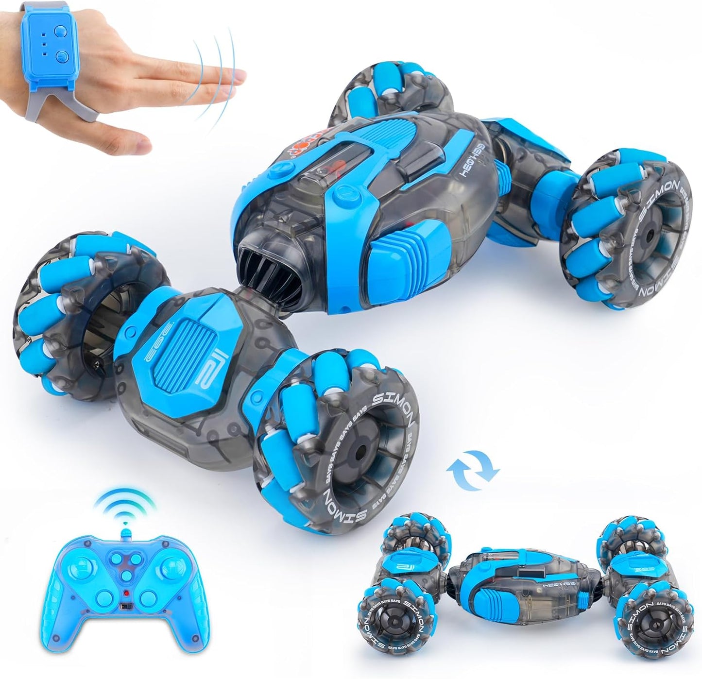 The 8-Wheel Gesture-Sensing RC Stunt Dog.