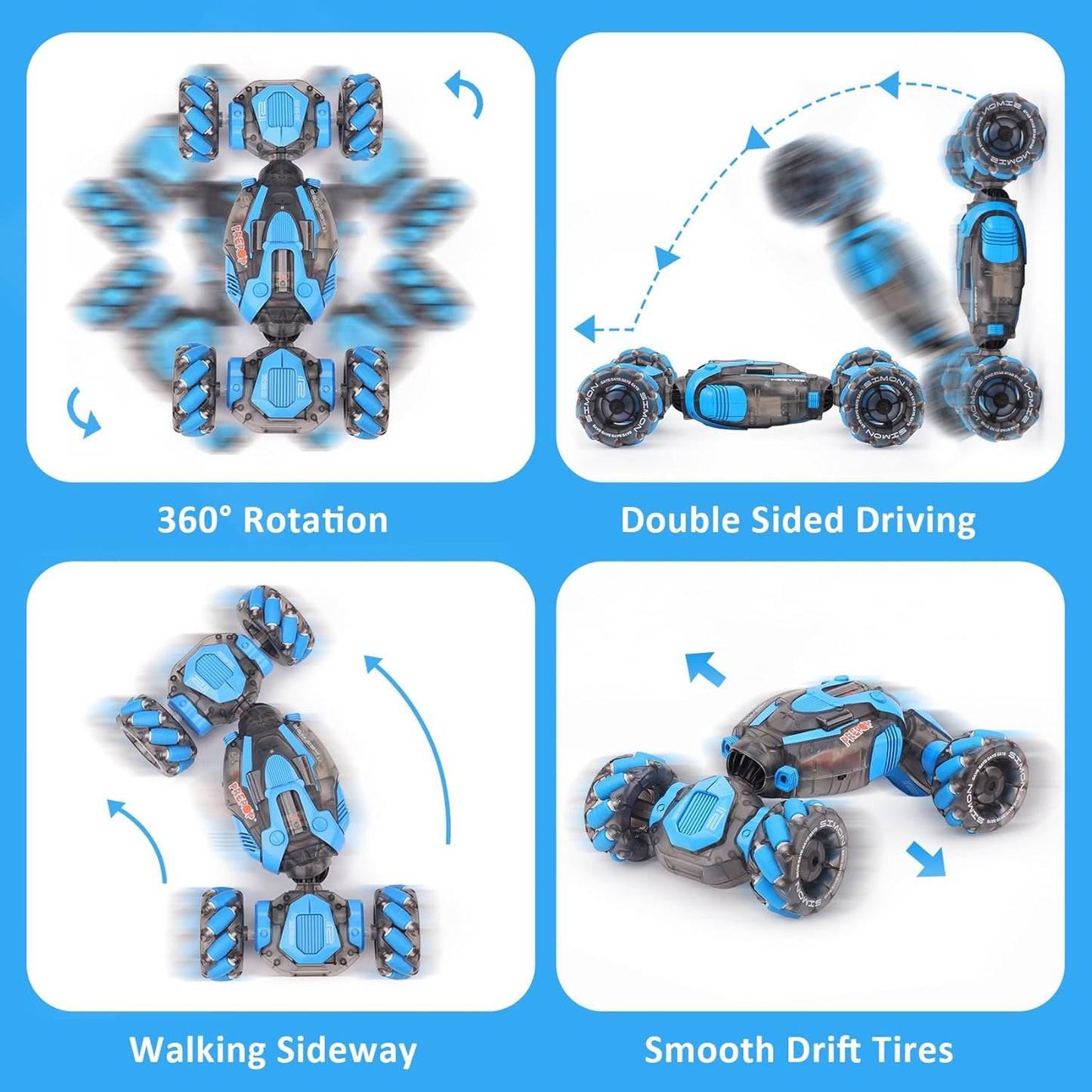 The 8-Wheel Gesture-Sensing RC Stunt Dog.