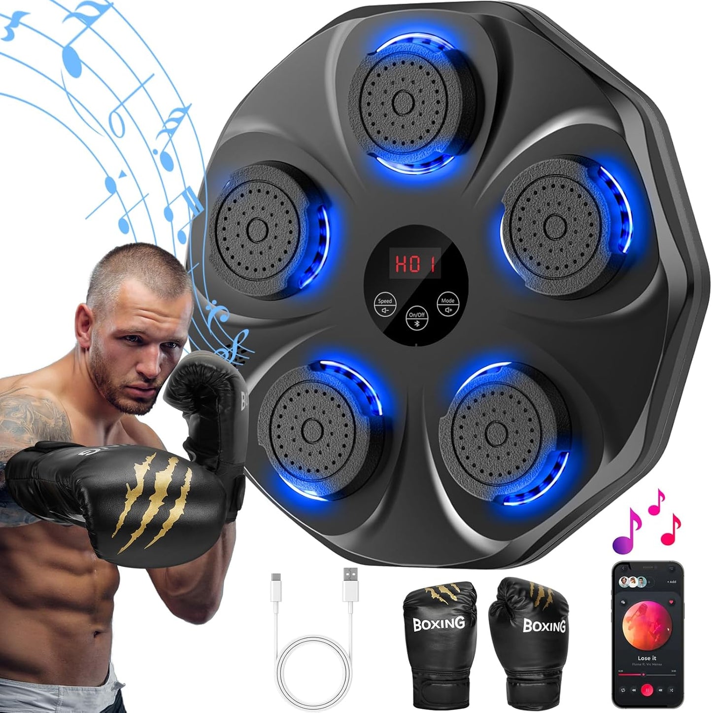 The Electronic Musical Boxing Trainer.