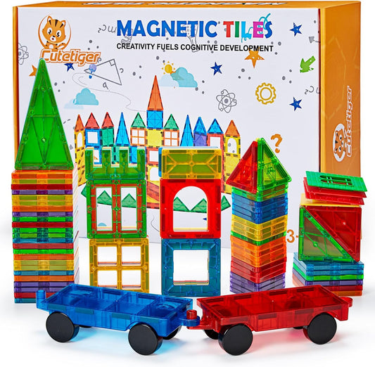 100-Piece Magnetic STEM Building Tiles.