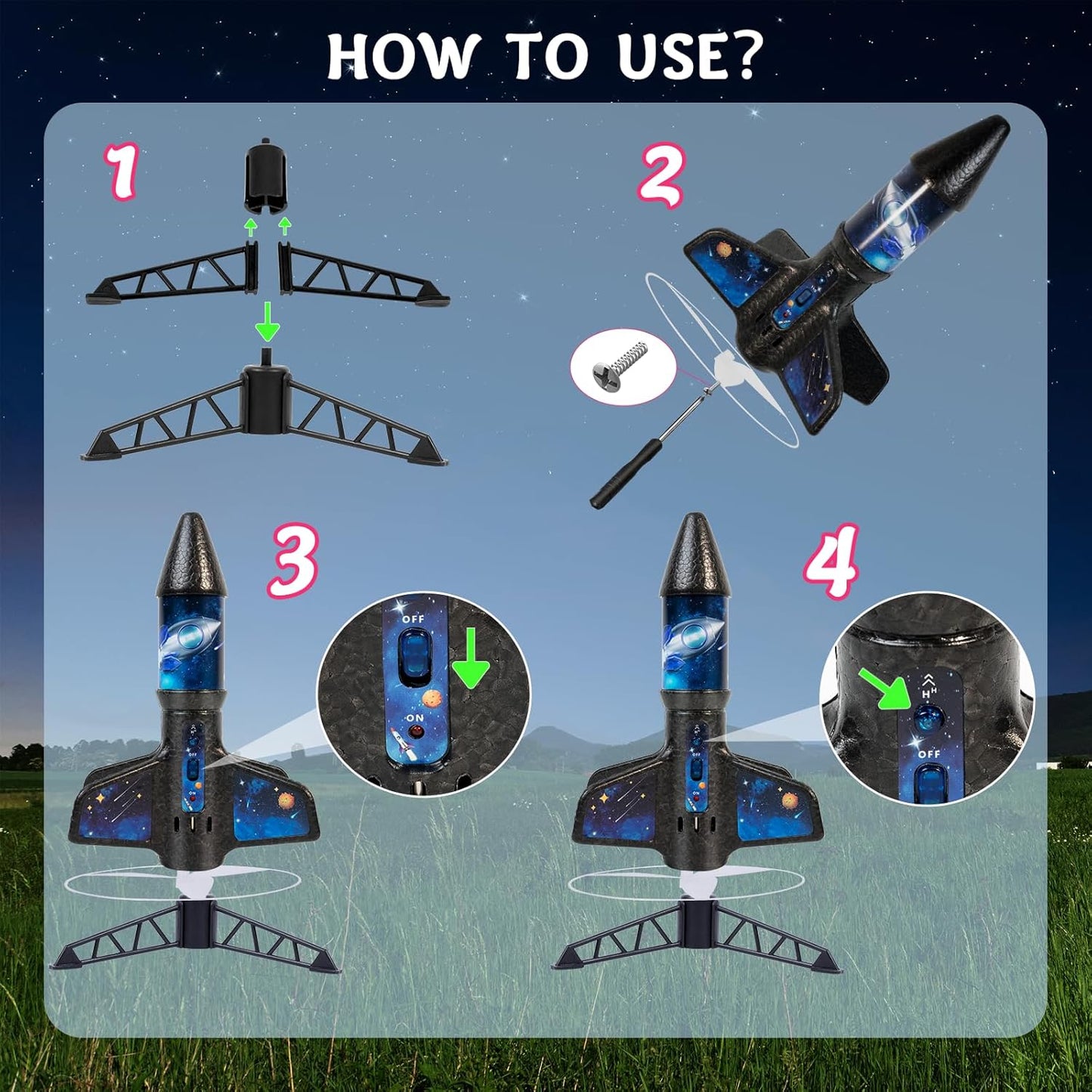 Electric Rocket Launcher for Kids.